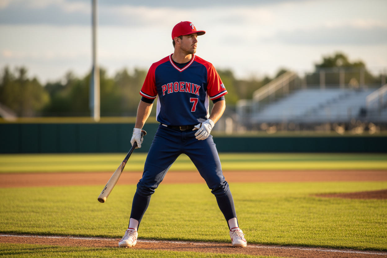 baseball jersey on player